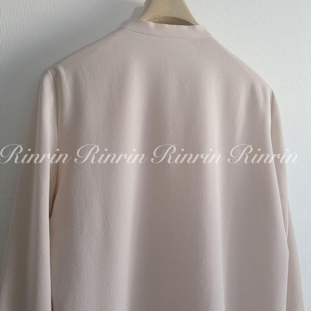 【美品】ANAYI ジョーゼットボウタイブラウス 38