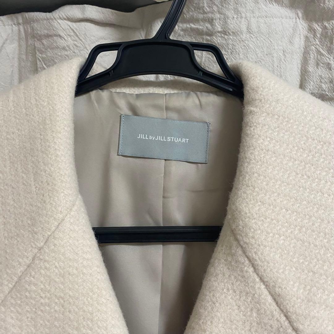 JILL by JILL STUART ホワイト ウール混合 ピーコート