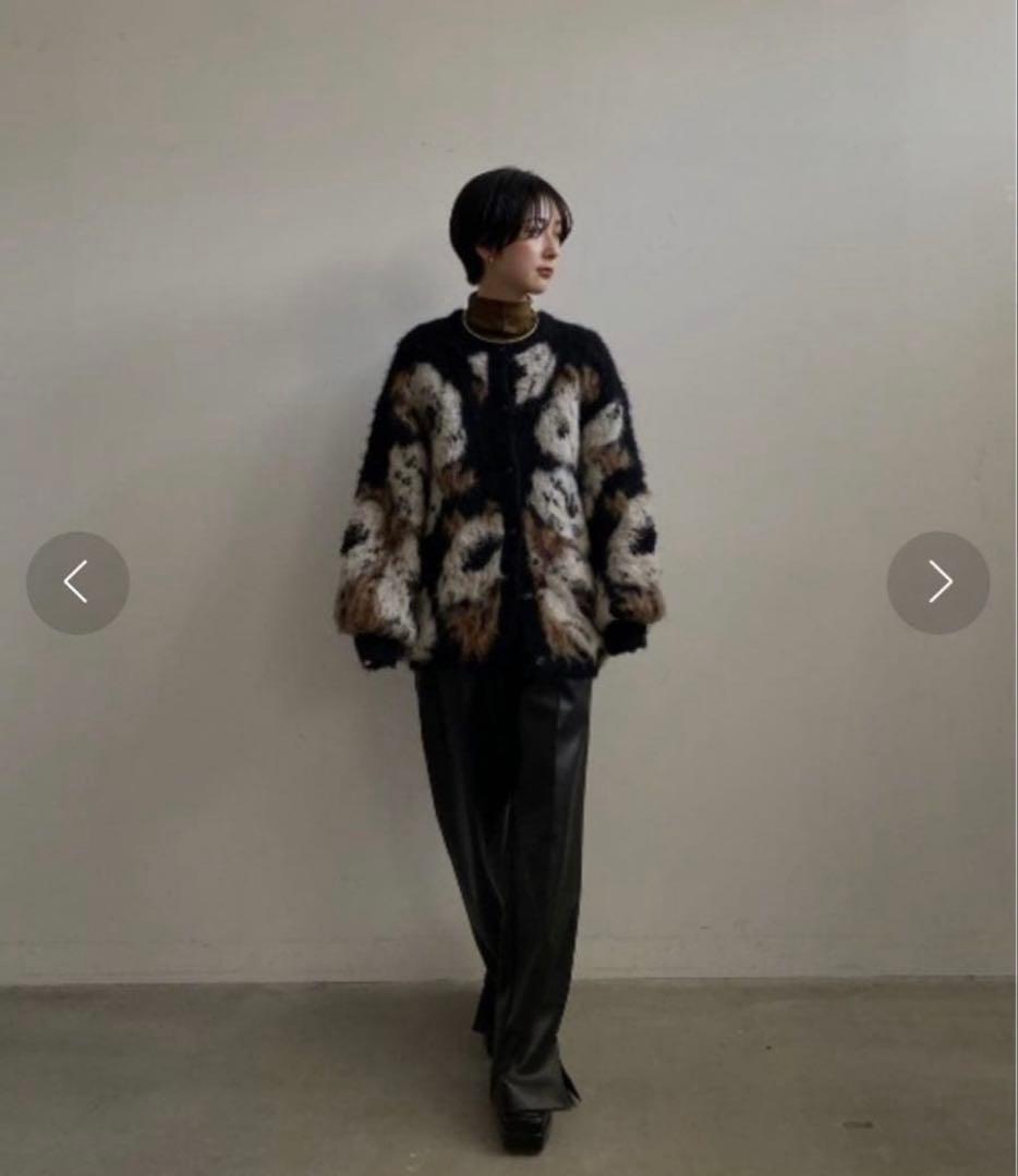 yuu　AMERI VERONICA JACQUARD KNIT