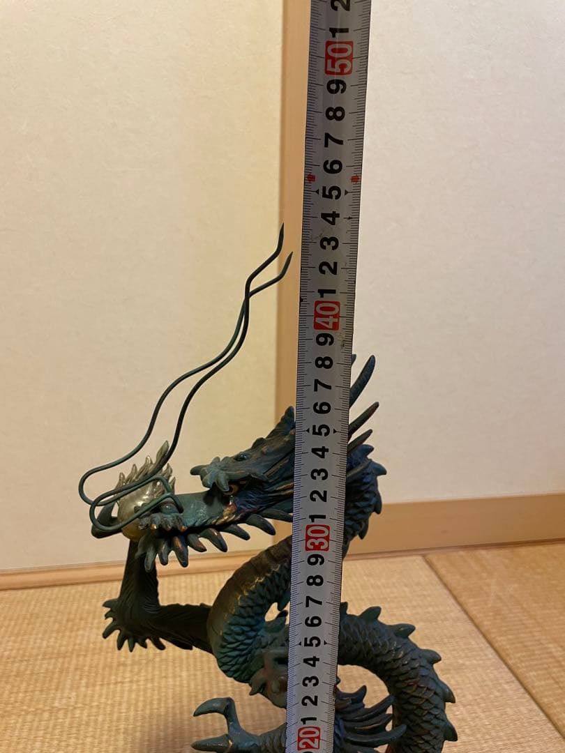 【高級】 期間限定値引　金属工芸　竜　龍　昇龍　開運龍　干支 村田宏作 青銅色