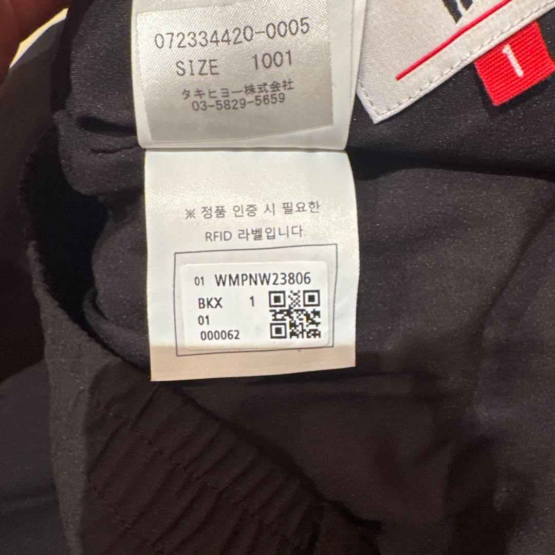 WAAC ゴルフ用防寒仕様ブラックパンツサイズ1