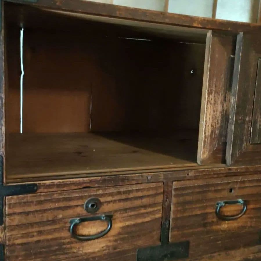 桐タンス　３分割　レトロ