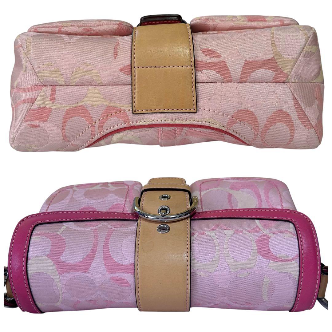 COACH ソーホー ショルダーバッグ シグネチャー キャンバス レザー 斜め掛