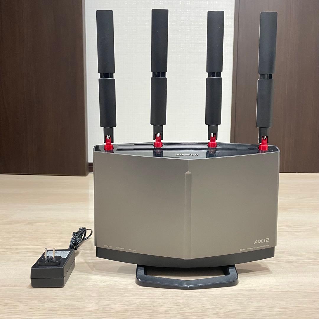 【最安値】バッファロー　高性能　Wi-Fi6ルーター WXR-6000AX12S
