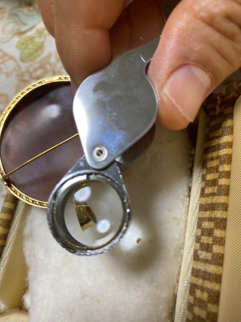 K18枠❤️カメオブローチ 十二星座 ヴィンテージ 一点物 貴金属 アンティーク