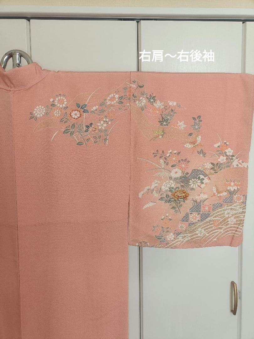 正絹訪問着　フルセット4点　卒業式　入学式　宮参り　七五三