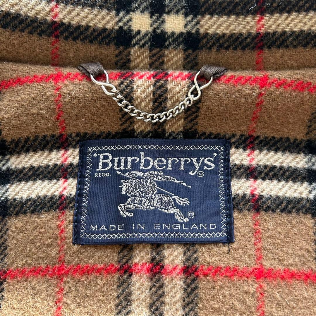 【美品】バーバリー ノバチェック ダッフルコート ロング 英国製 キャメル