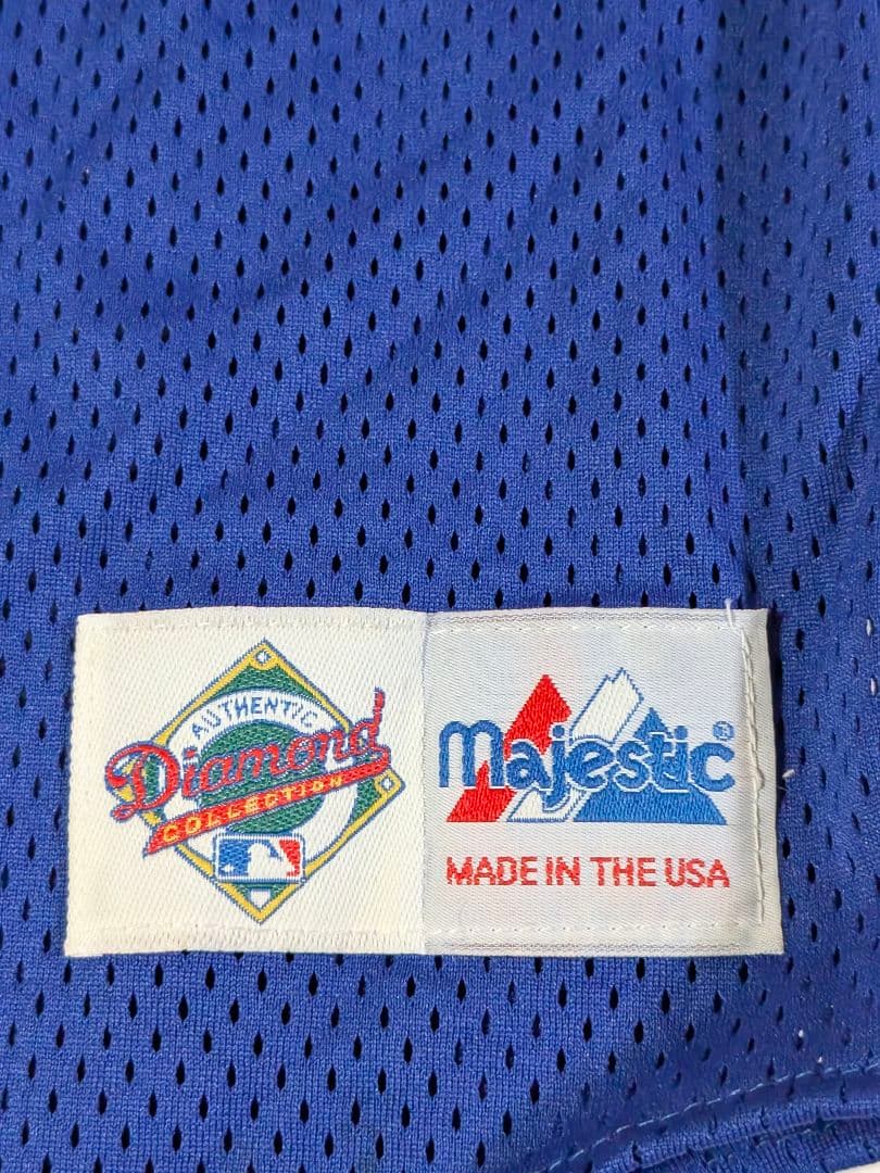 酒　90s USA製 マジェスティックドジャース 野茂英雄 ユニフォームＬ