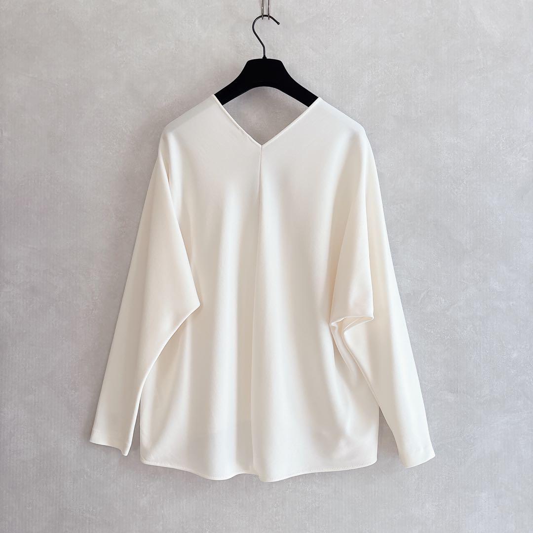 25SS ドゥーズィエムクラス　トリアセジョーゼット Vネック プルオーバー