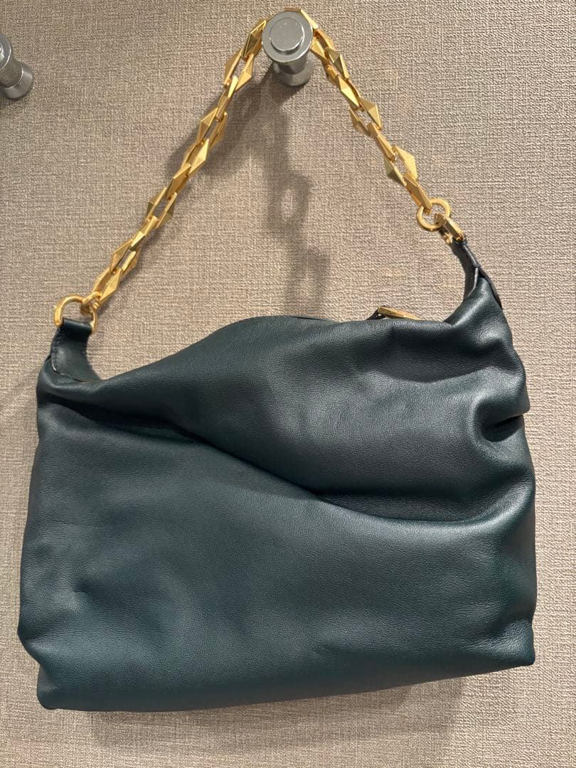 【美品！】ジミーチュウ　ダイヤモンド　ソフトホーボーバッグ