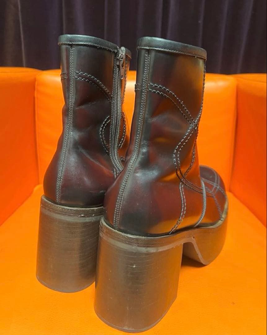 whoop-de-doo フープディドゥ　厚底ヒール　ワイン　アーカイブ