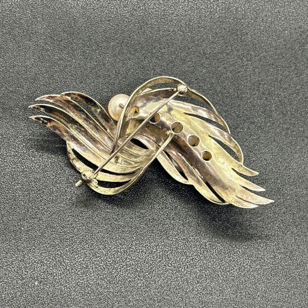 TASAKI タサキ アコヤ真珠 ブローチ 11連パール シルバー