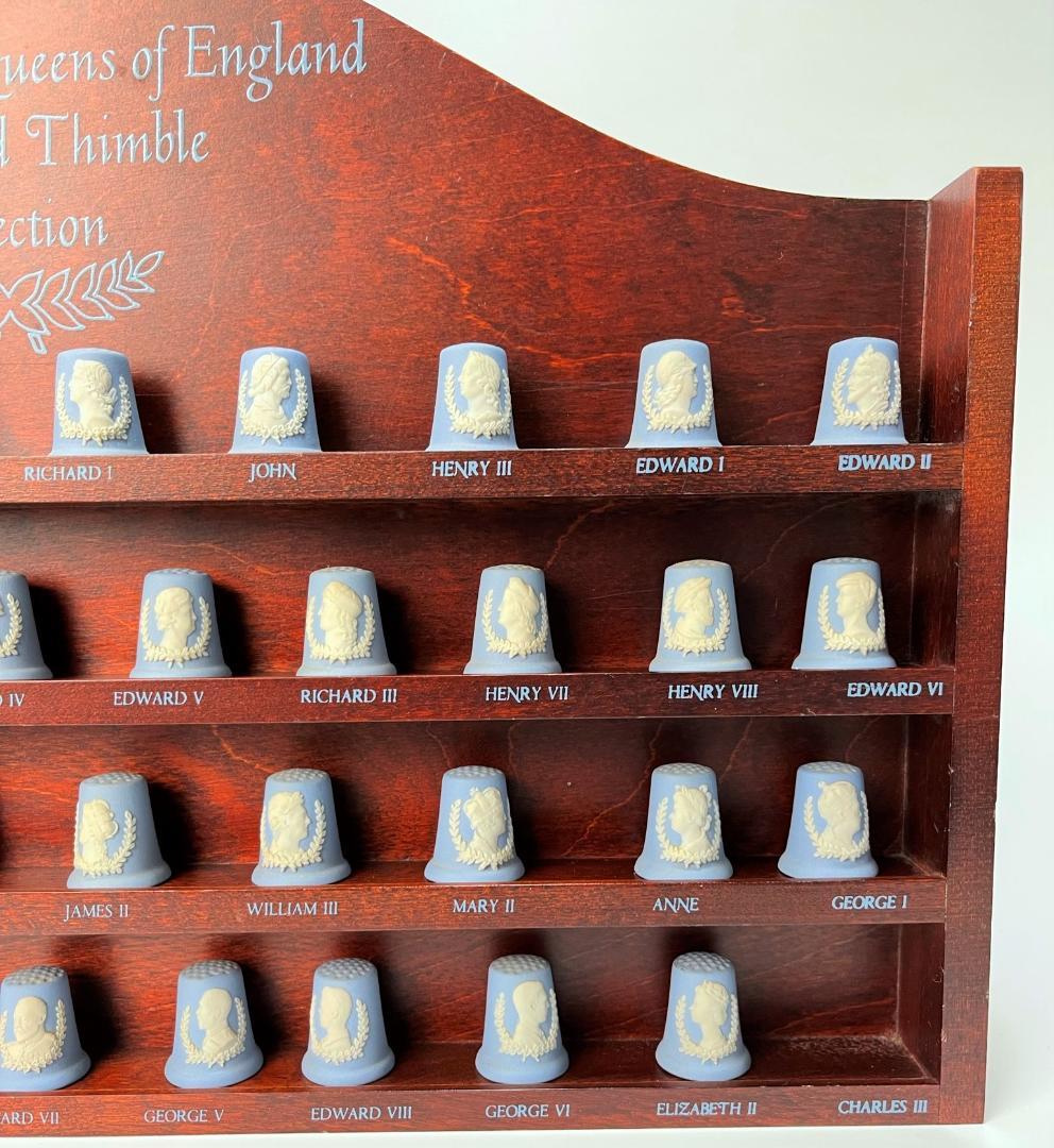 ウエッジウッド ジャスパー シンブル 41個セット 英国国王、女王