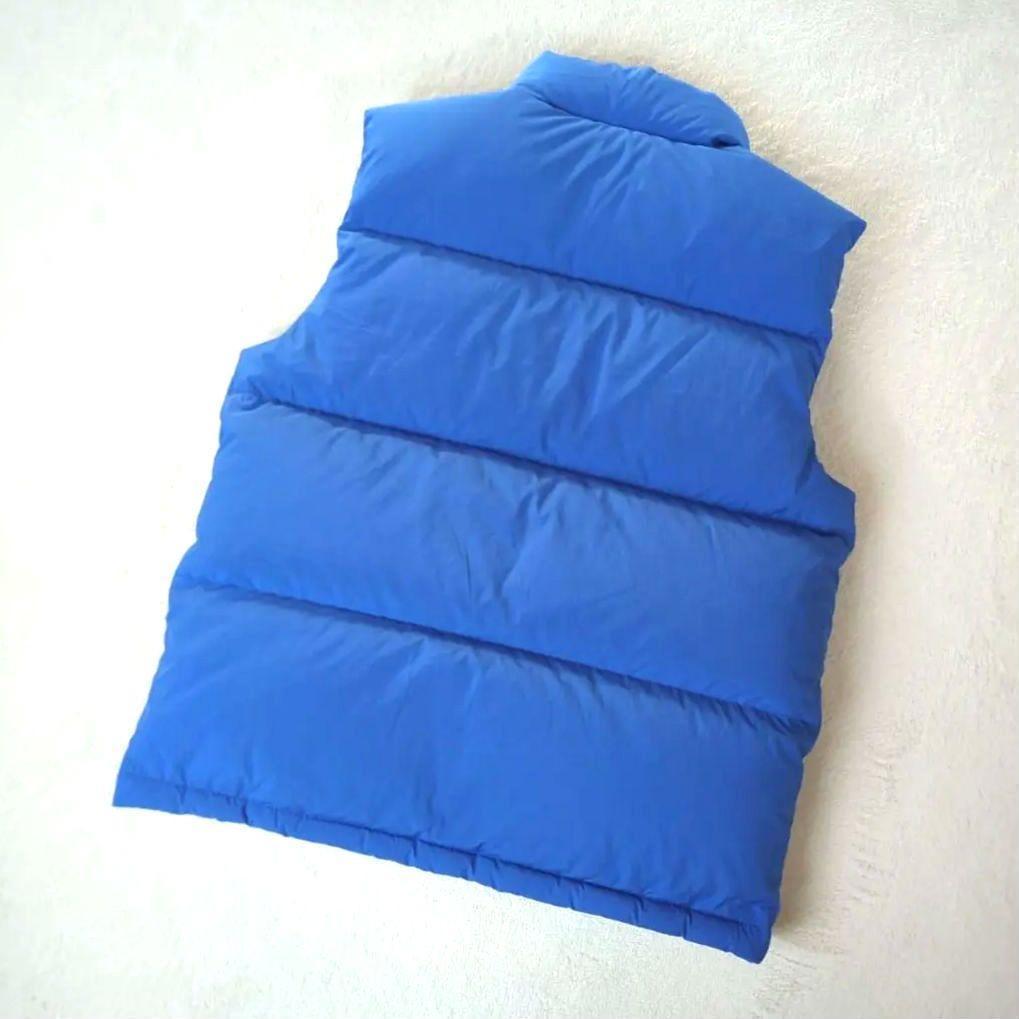 【コラボ】 グッチ ノースフェイス ダウンベスト ブルー サイズS アウター