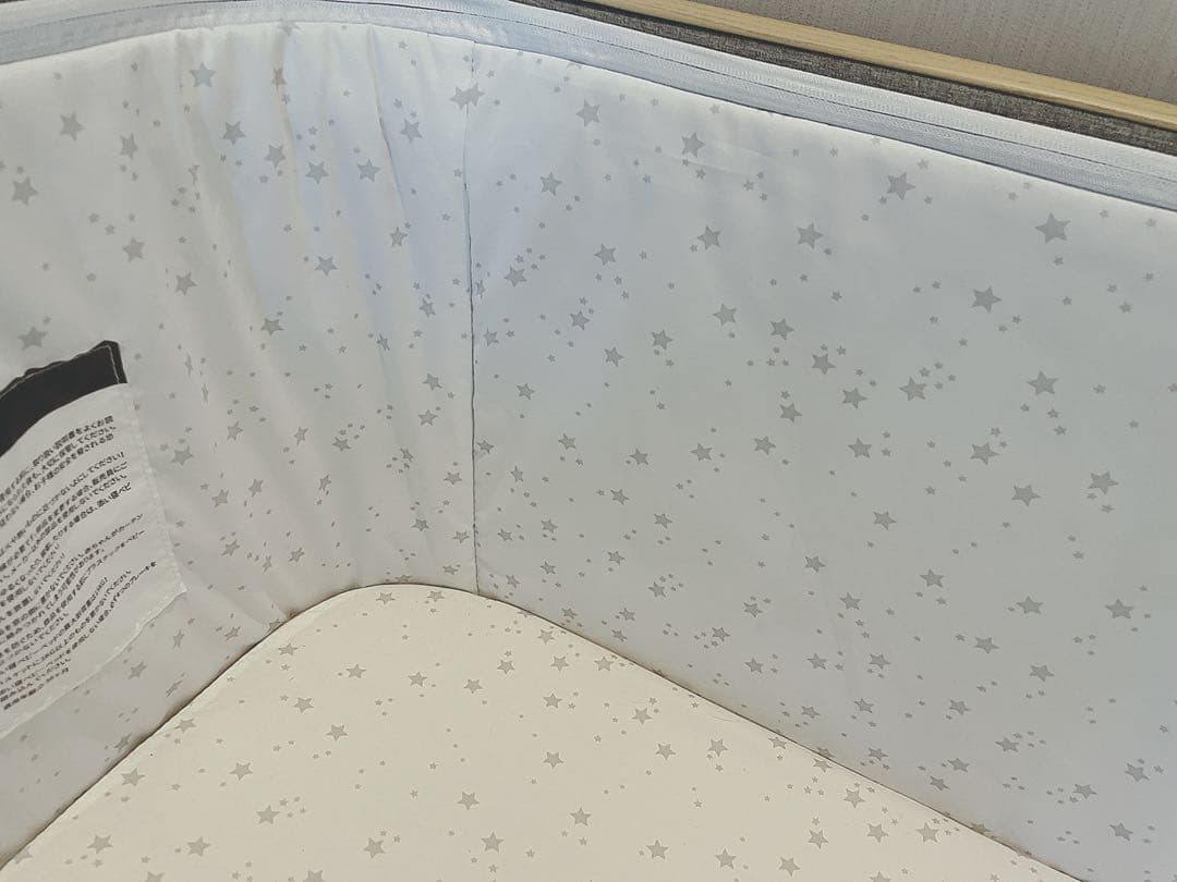 美品‼︎ 半年間使用 HZDMJ ベビーベッド　グレー ネントレ 遮光