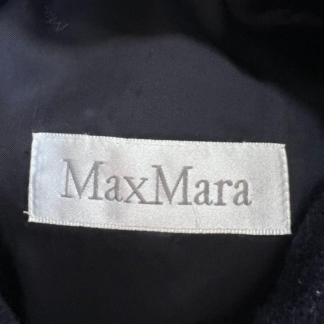 Max Mara カシミヤウール コート ネイビー 白タグ 42