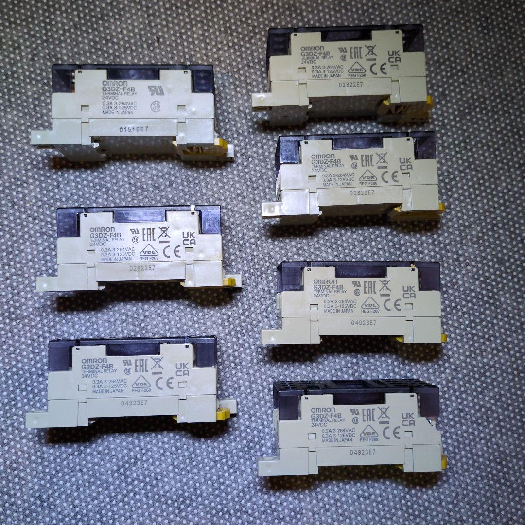 オムロン G3DZ-F4B DC24 ターミナルリレー 7個セット⑦動作確認