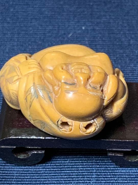 根付　骨董   置物 古美術 布袋骨董品 茶道具　縁起物  レトロ アンティーク