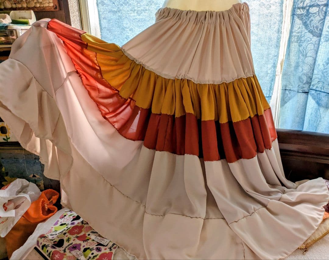 ベリーダンス 衣装 ジプシースカート 10ヤード 新品