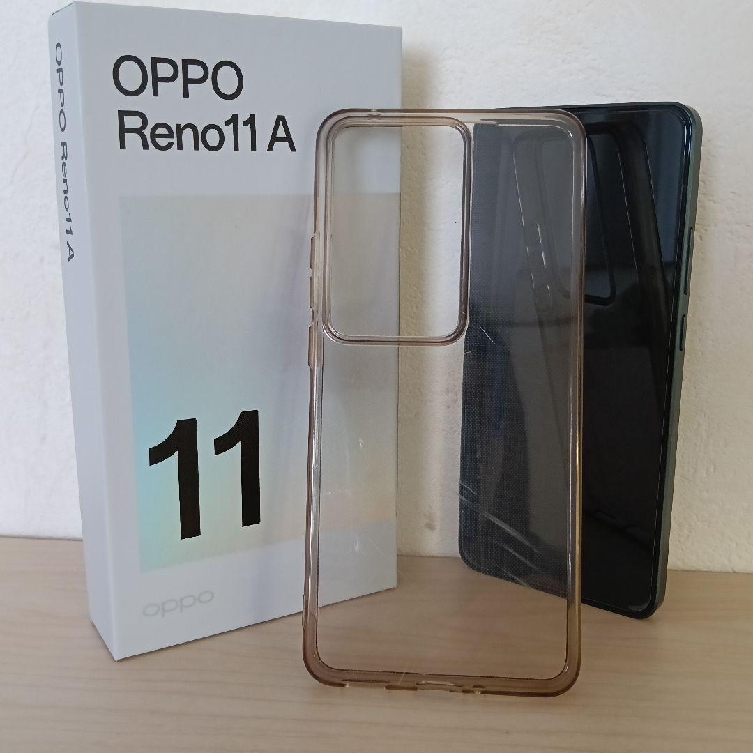 【中古品】スマホ SIMフリーOPPO Reno11A (ケース・フィルム付き)