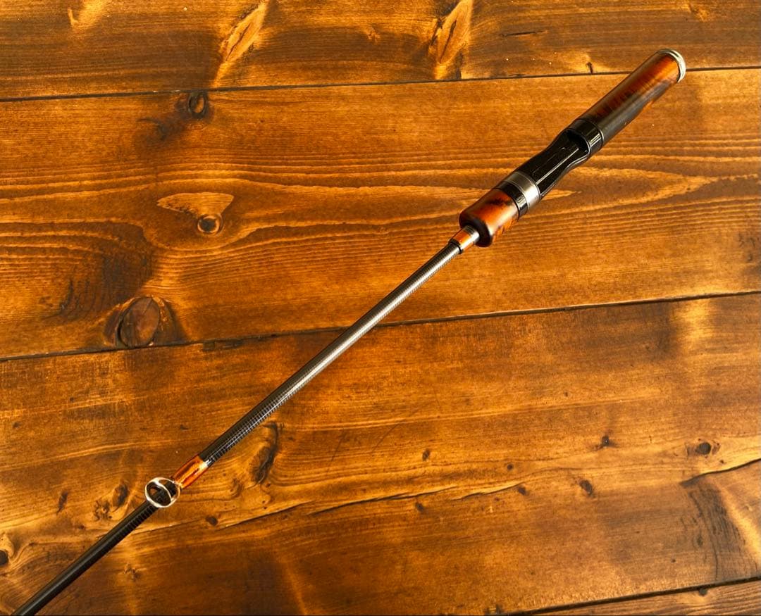 新品未使用　トラウトロッド　4ft9インチ ウッドグリップ　ベイトテレスコロッド