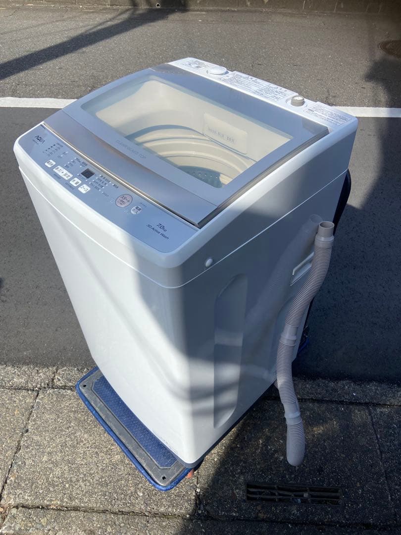 A278超美品 AQUA 全自動洗濯機 2022年製 7.0kg ゴールド