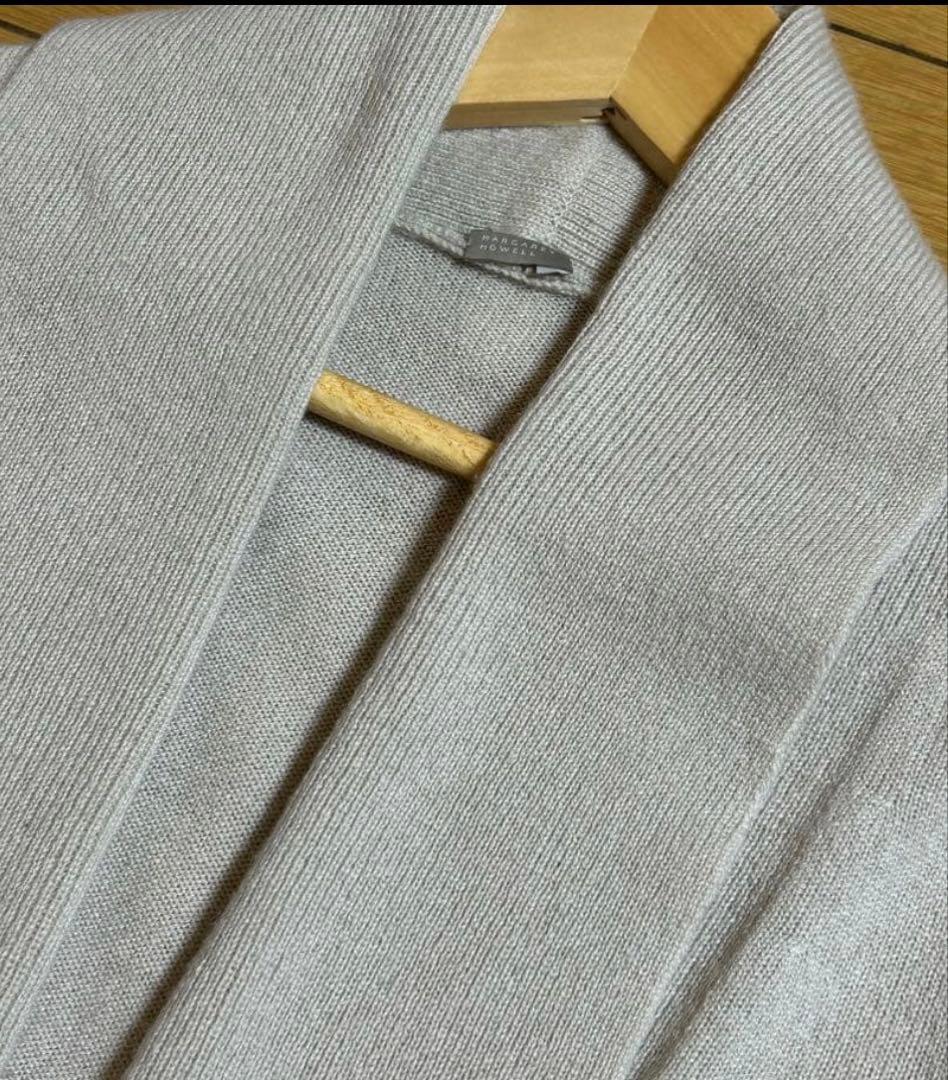 マーガレットハウエル　ロングカーディガン カシミヤ98% ベルト付き