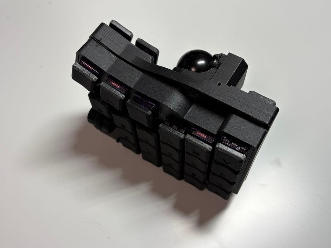 17mm狭ピッチ BT無線KeyballBLE 42keys 完成品