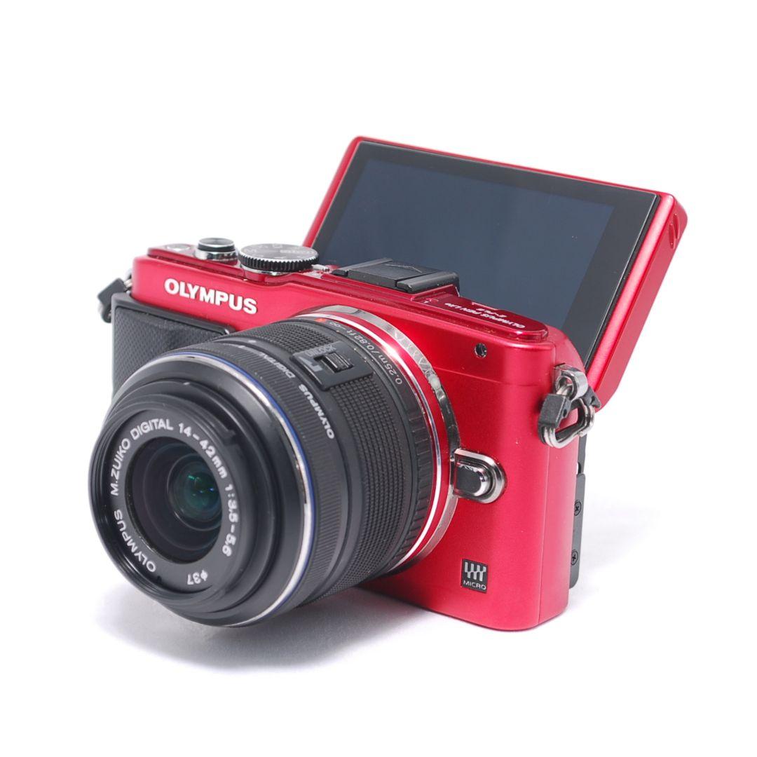 ❤即購入1000円OFF❤ オリンパス PEN E-PL6 REDレンズキット