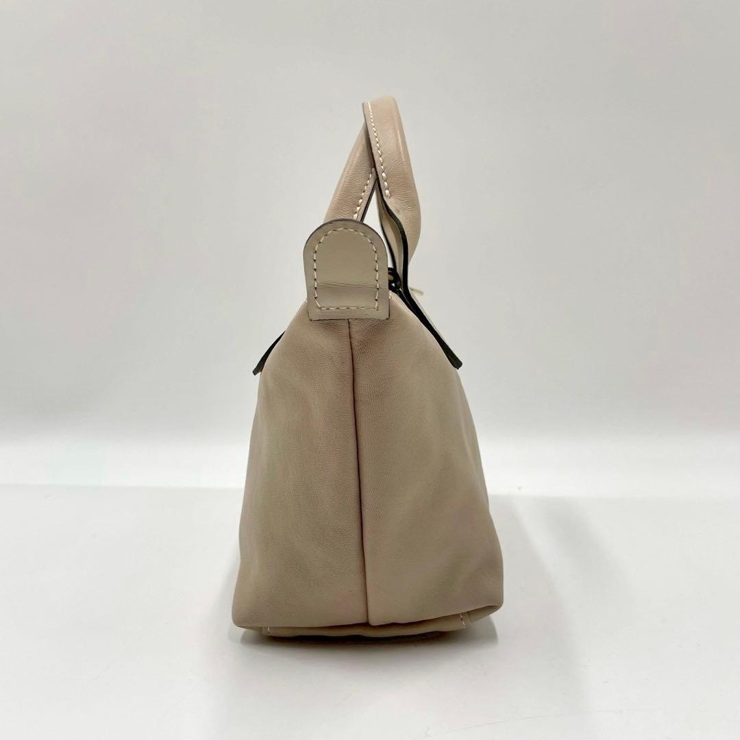 【未使用に近い】 Longchamp 限定品 2way ショルダーバッグ レザー