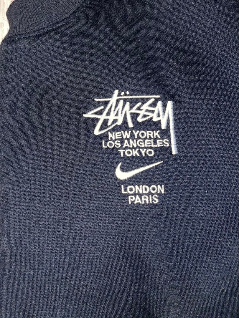 【‼️値下げ‼️】　Stussy NIKE ブラック スウェットシャツ