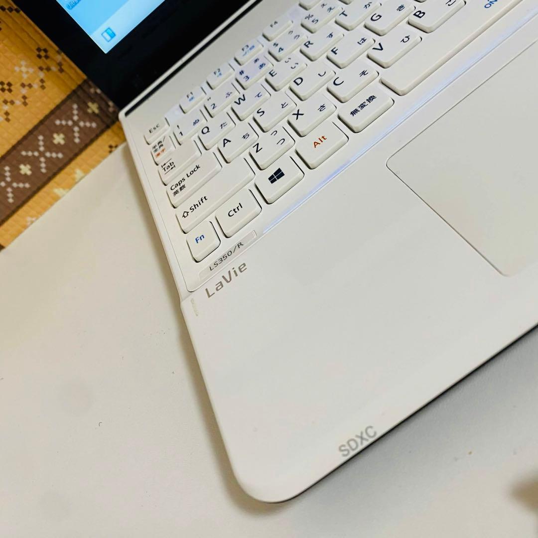 Y89 NECノートパソコンSSDメモリ8G高速 Windows11オフィス付き