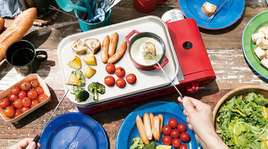 新品 アラジン SAG-RS21B ポータブル ガス ホットプレート 赤 ④