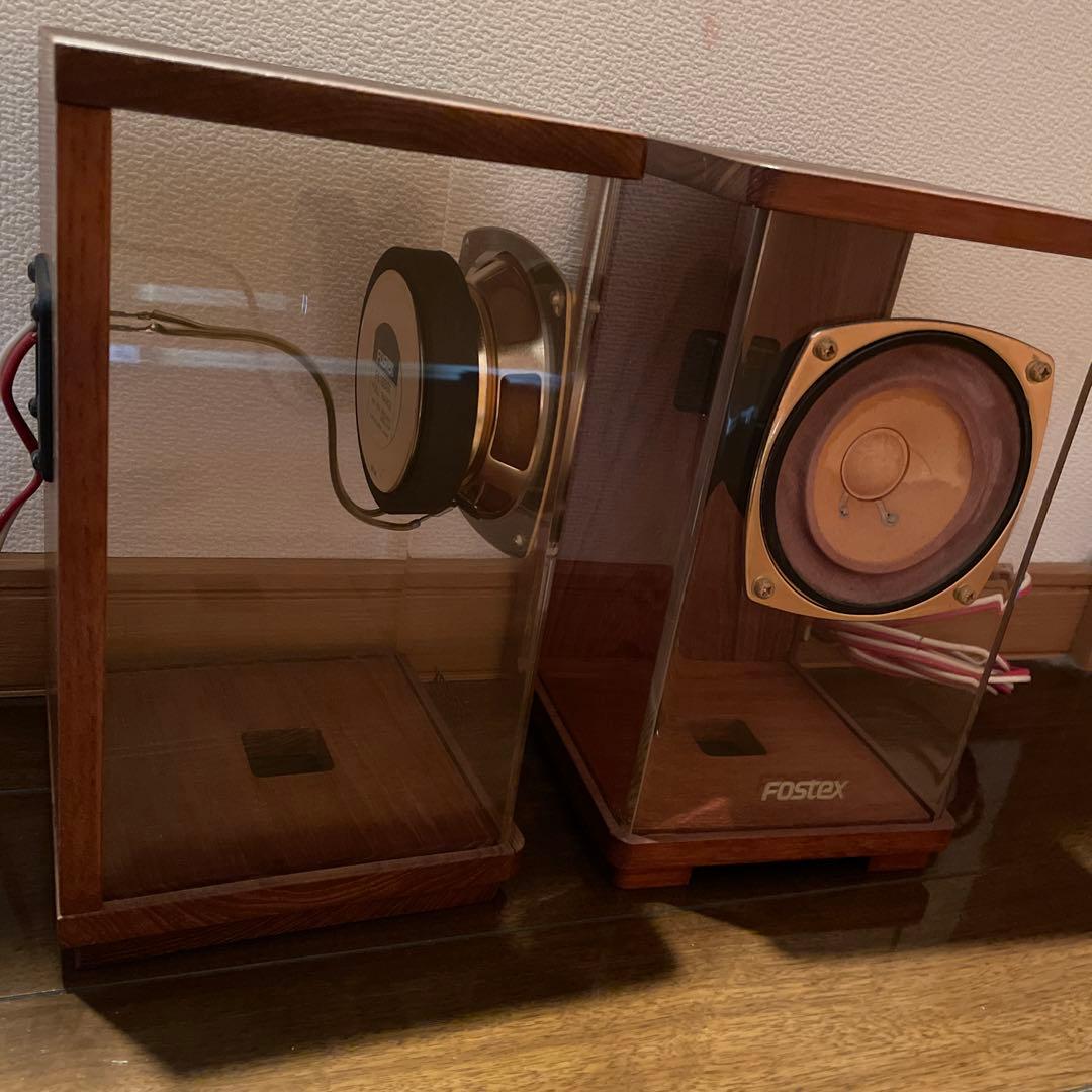 40年前のFostex 限定品　 スケルトン スピーカーセット