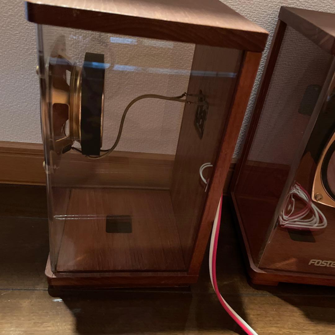 40年前のFostex 限定品　 スケルトン スピーカーセット