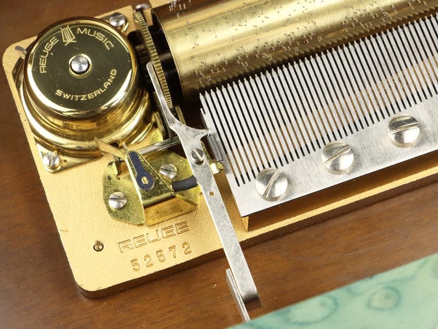 Y2534 リュージュ オルゴール ビバルディ「四季」3曲 72弁 金象嵌　ma