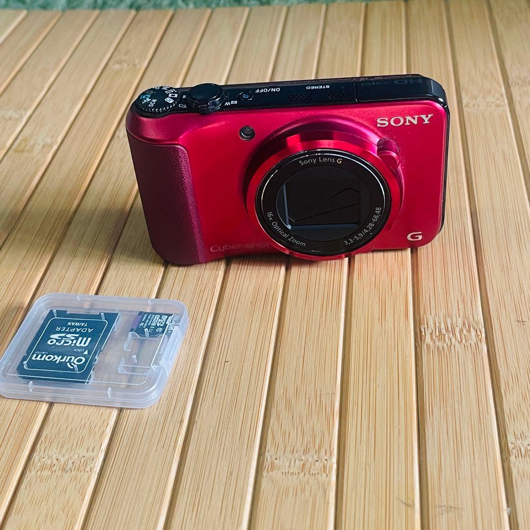 SONY Cyber Shot デジカメ DSC-HX10V レッド 動作品