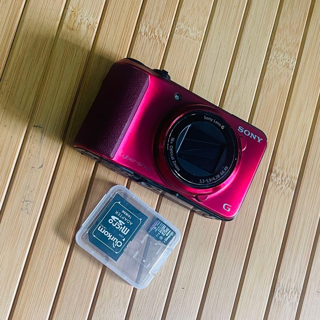 SONY Cyber Shot デジカメ DSC-HX10V レッド 動作品