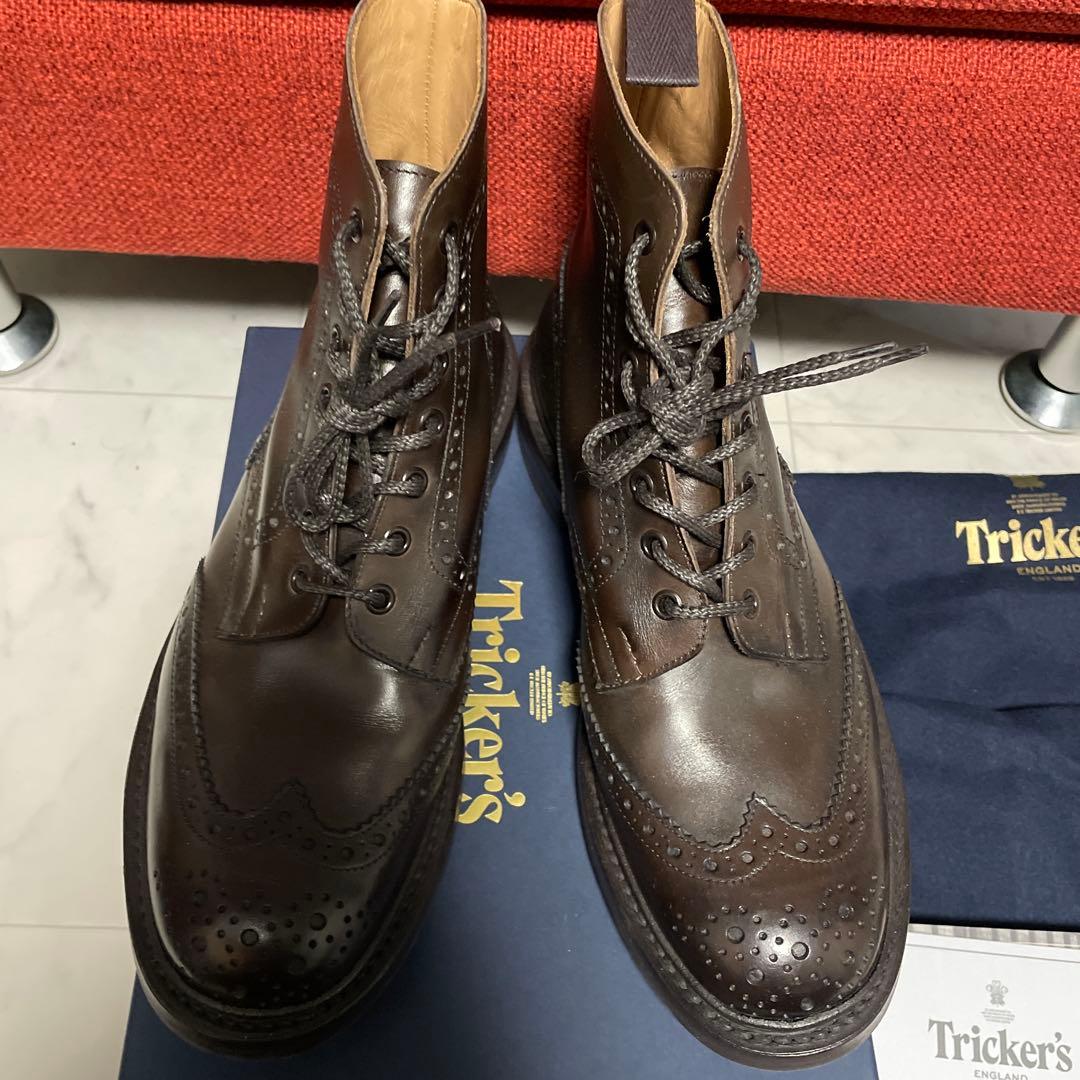 極美品　トリッカーズ　ストウ　カプチーノ　UK9