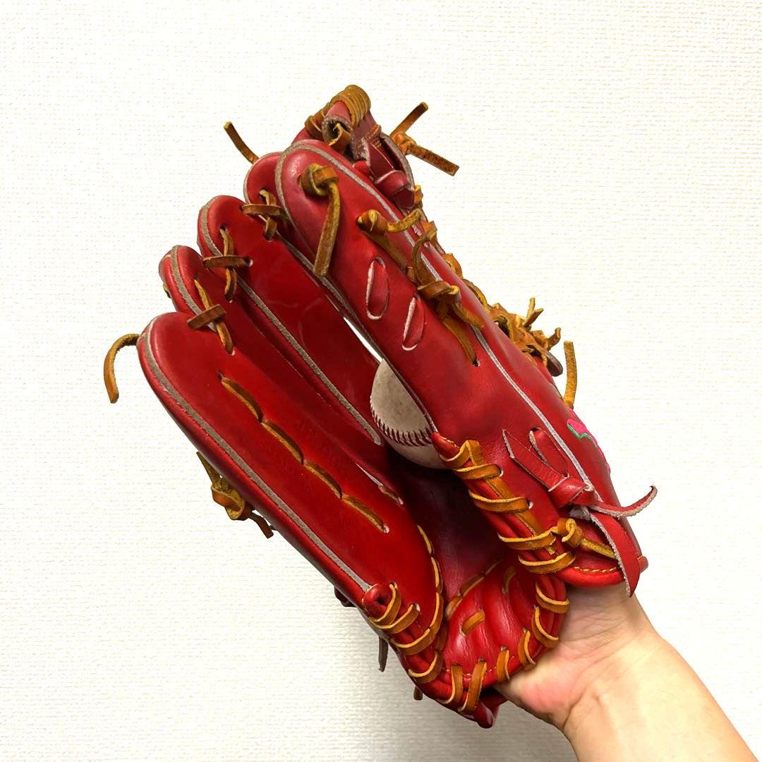 672 和牛JB 型抜群 即戦力 美品 硬式 外野手用グローブ