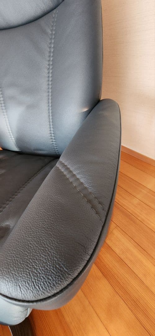 エコーネス　ダークブルー リクライニングチェア