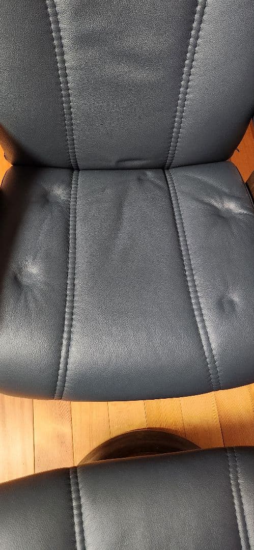 エコーネス　ダークブルー リクライニングチェア