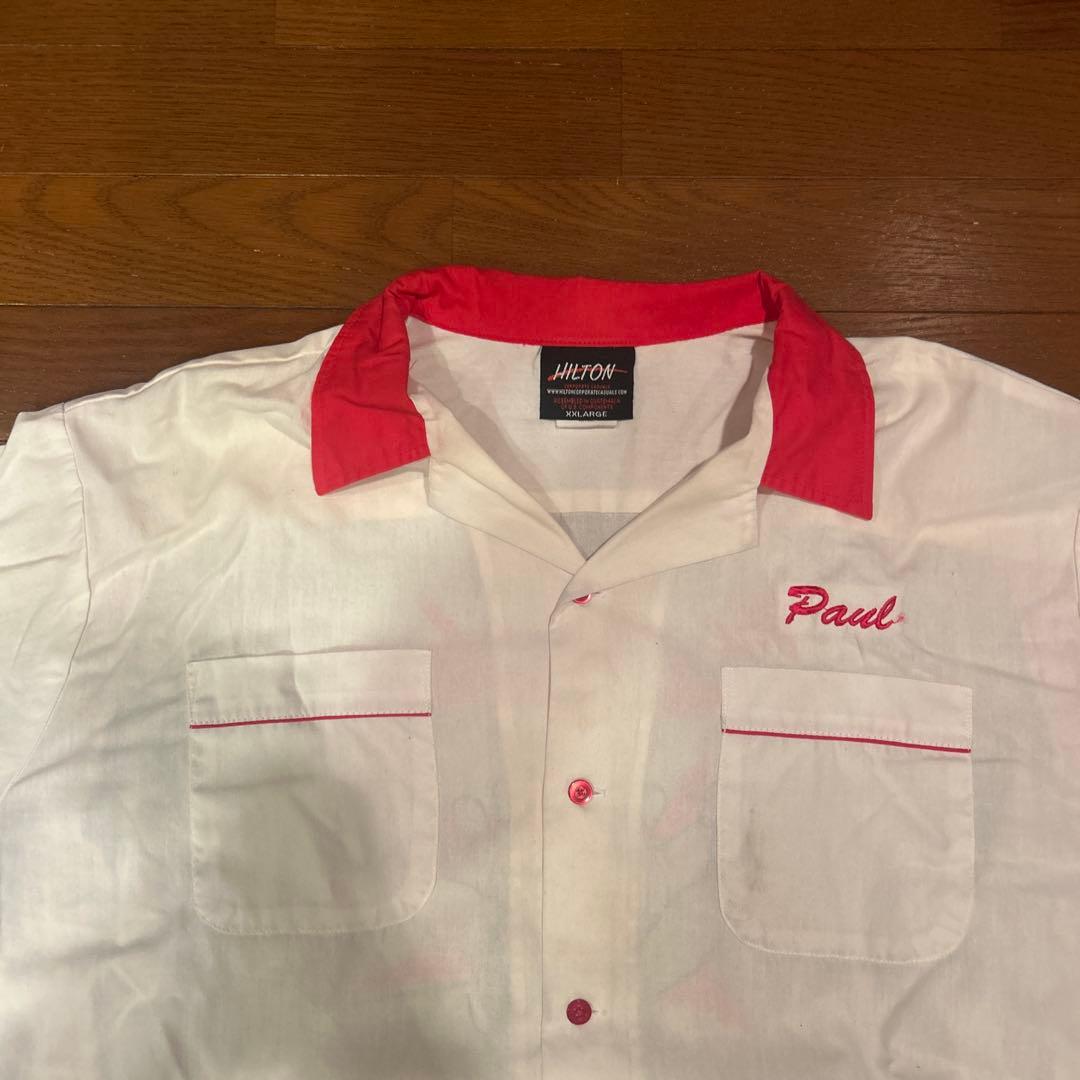 70s HILTON ヒルトン ボウリングシャツ ヴィンテージ 古着 USA製