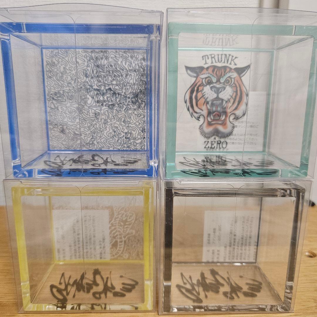 SAKESKIE× TRUNKZEROコラボ クリア升 4色+収納ケース