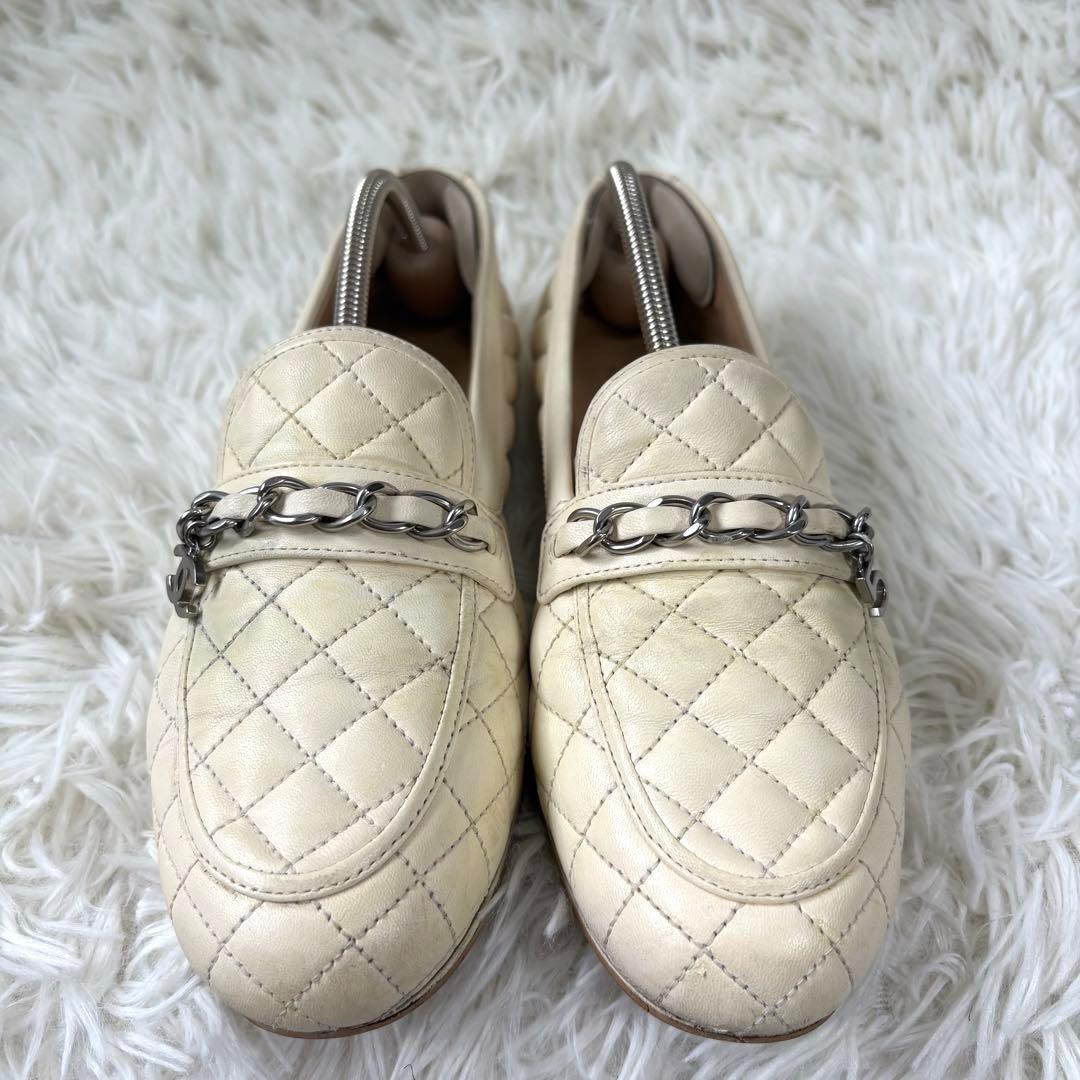 CHANEL シャネル　マトラッセ　チェーン　チャーム　ココマーク　ローファー