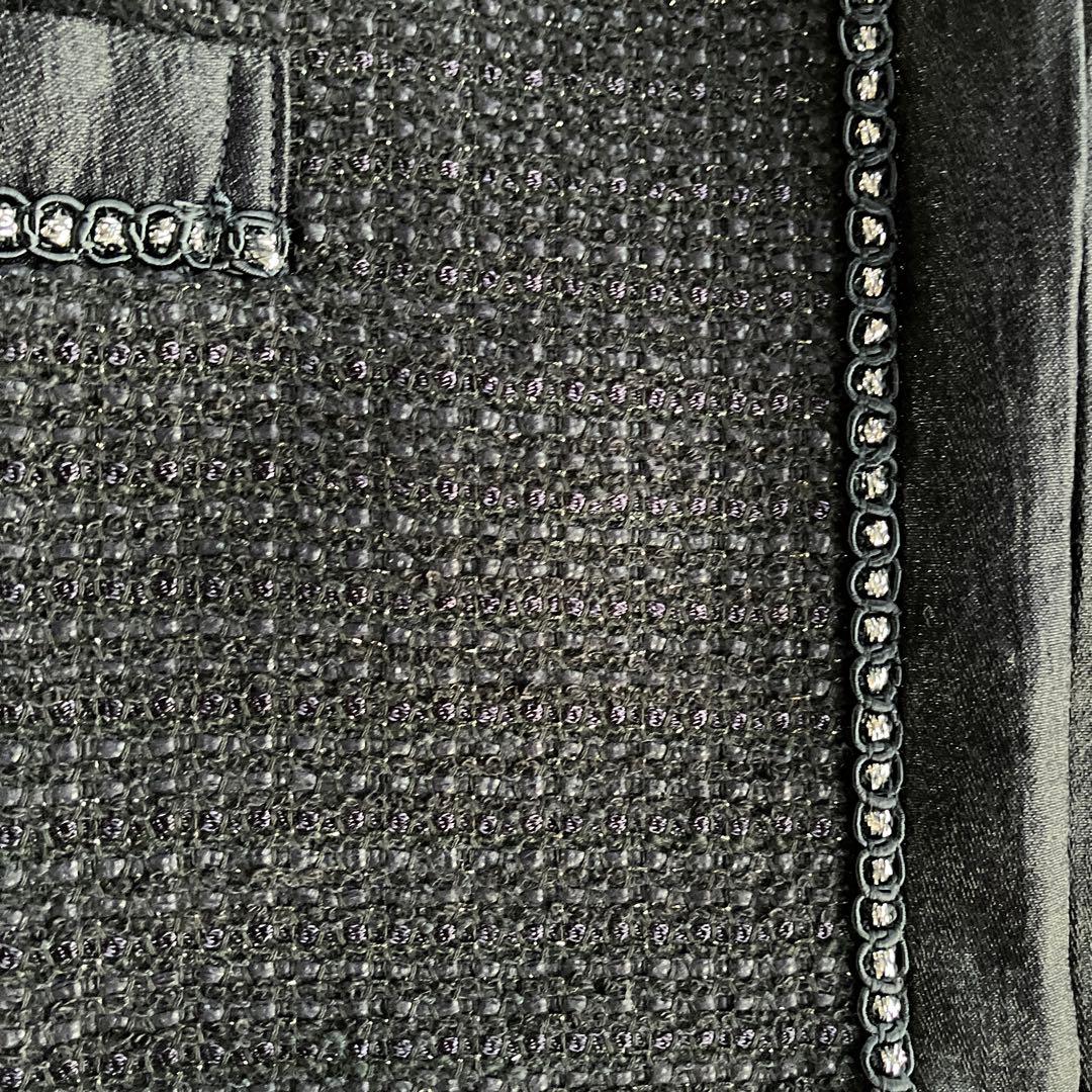 23区 ノーカラージャケット 黒　美品