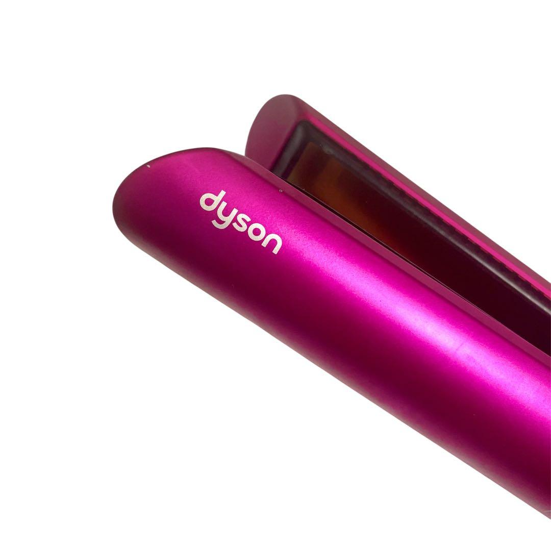 美品 dyson ダイソン ピンク ストレートヘアアイロン 温度調整機能付き
