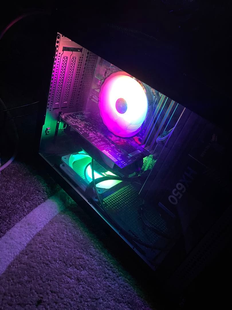 ライト ゲーミングPC core i5 GTX搭載 オプション+白ガラスケース