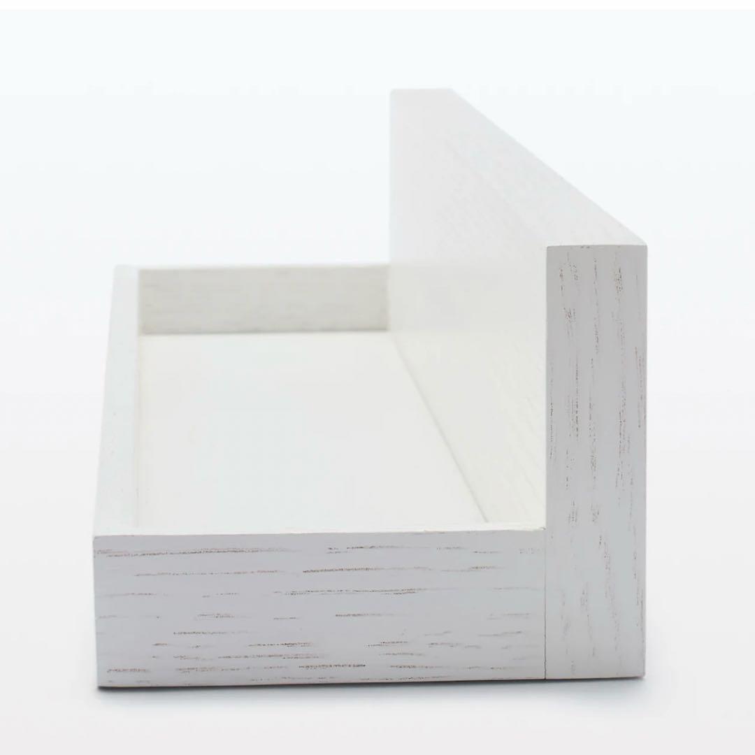 美品 無印良品 壁に付けられる家具 4点セット 壁 家具 ライトグレー