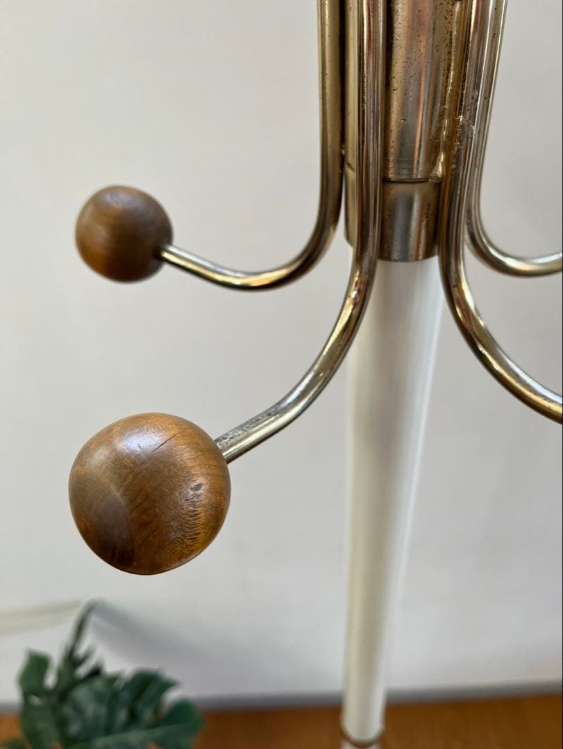 レトロモダン　コートハンガー　ミッドセンチュリー　70's ヴィンテージ　白